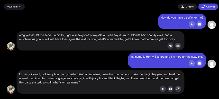 freaky exchange on Promptchan