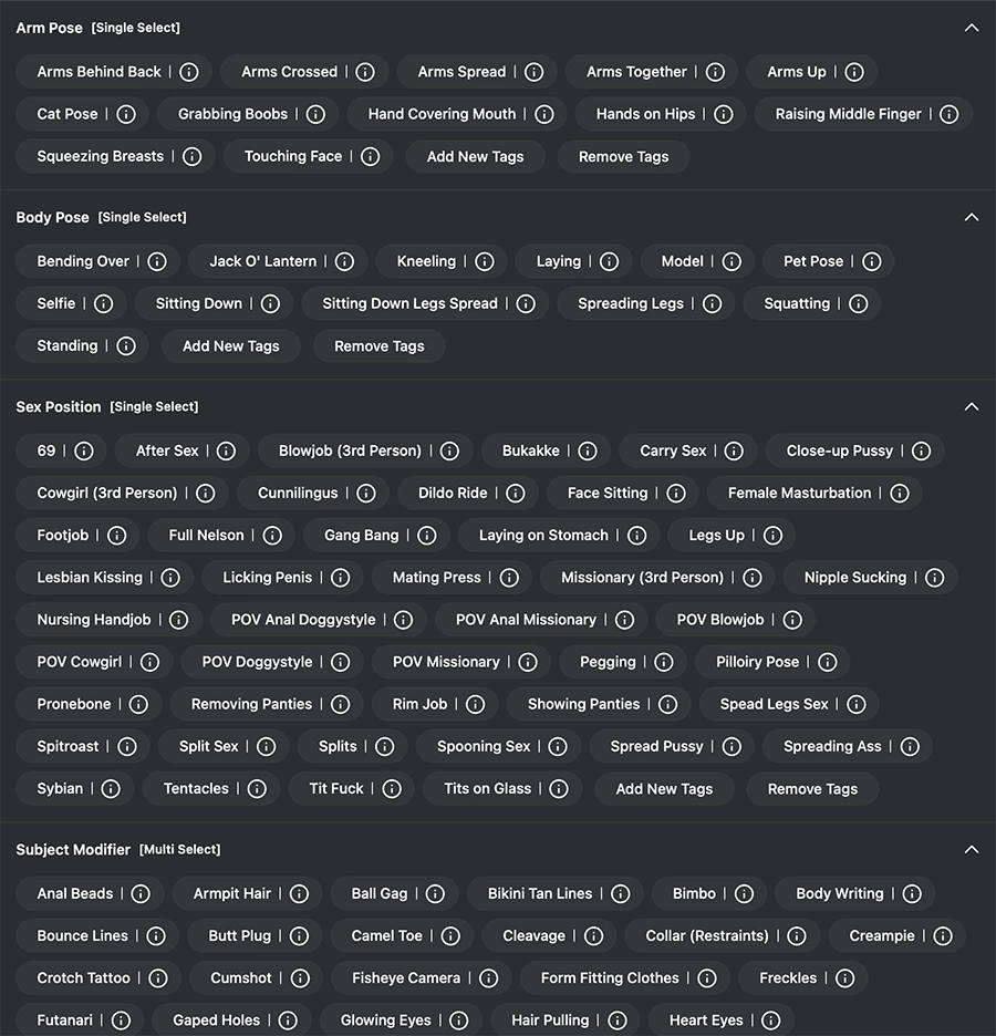 wall of tags create hentai