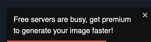 free servers are busy