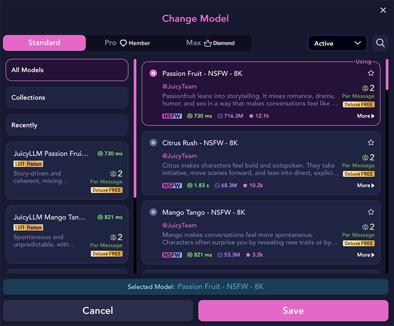 Free LLMs on JuicyChat
