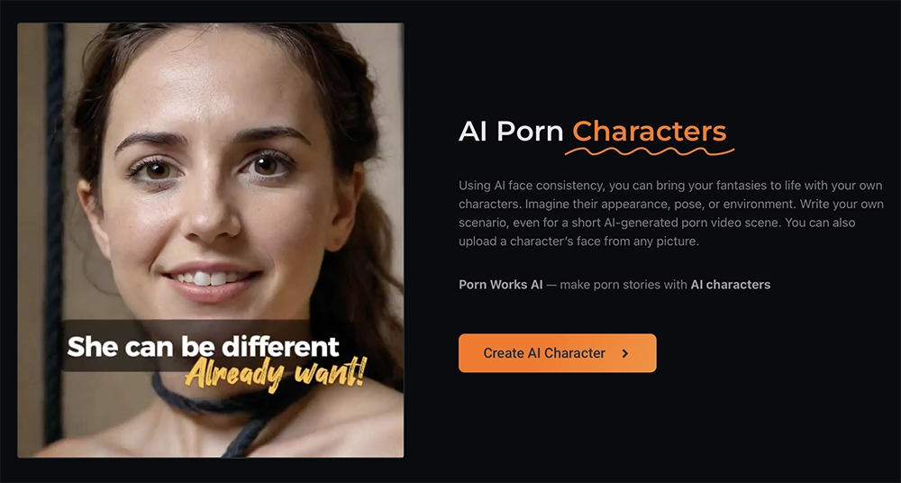 Reusable AI porn characters on PornWorks