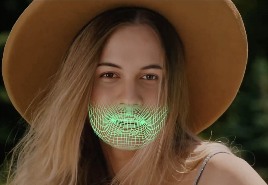 The AI uses advanced facial mapping for the best results