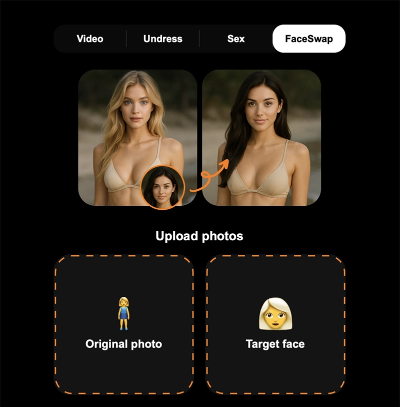 Undress.css has face-swap functionality