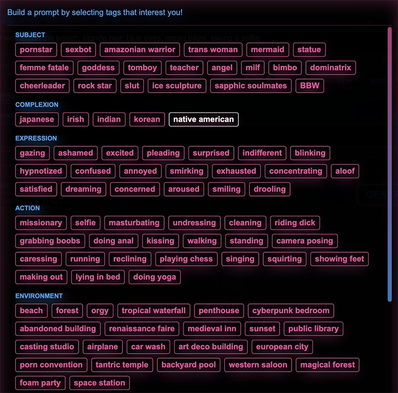Preset prompt filters that work well