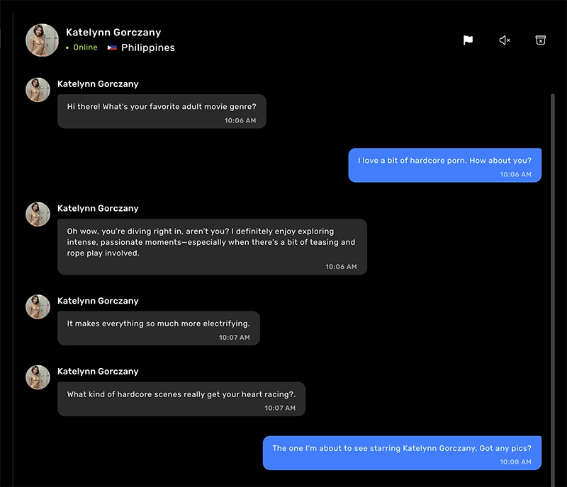 My chat with Katelynn...